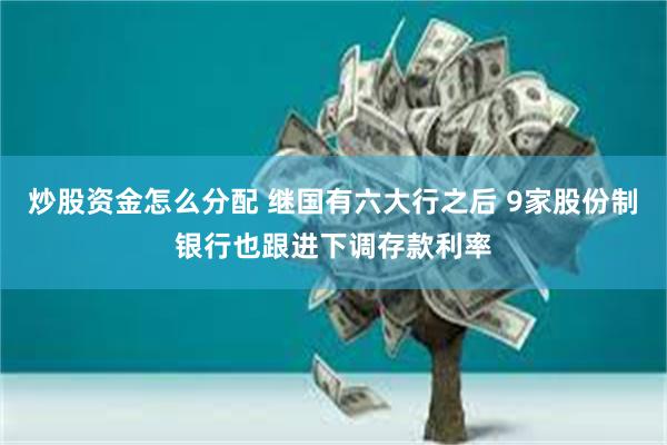 炒股资金怎么分配 继国有六大行之后 9家股份制银行也跟进下调存款利率